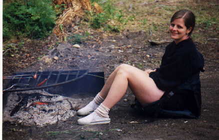 Alison at Swanson Lake camp