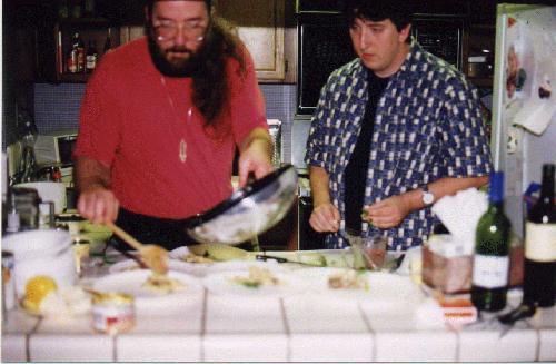 Jerry and Chris serving it up