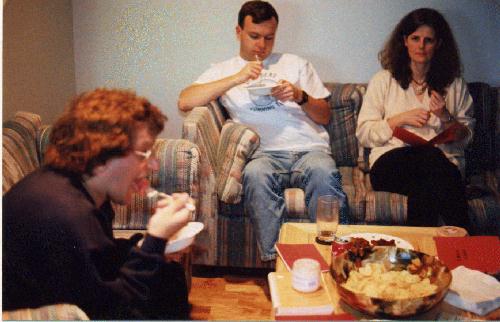 Some final tasting by Marc and Ian while Alison ponders the entries