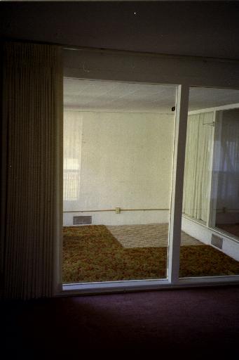 looking into the patio 'room' from the living room