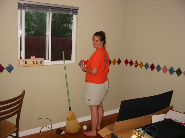 Alison working on Cielo's room