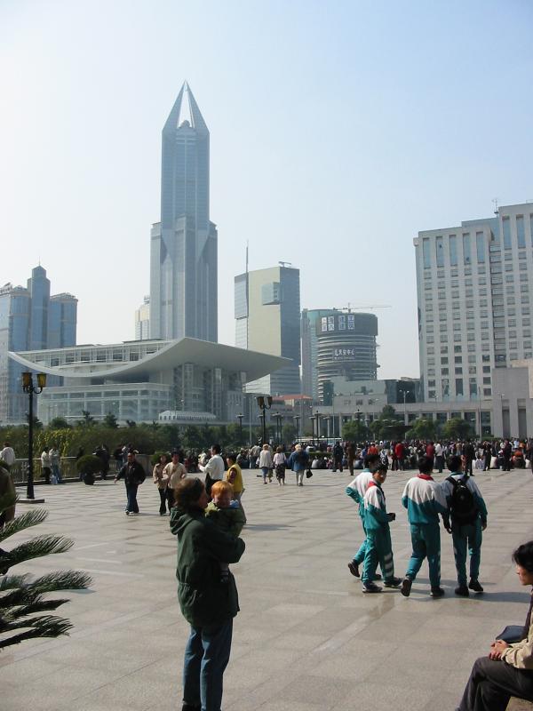 Alison and Cielo in Renmin Square